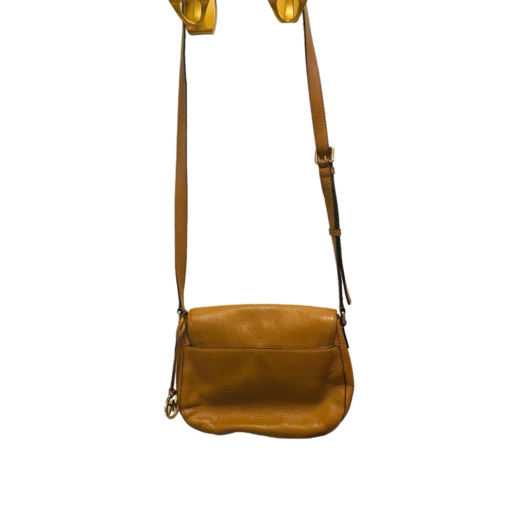 Michael Kors Acorn Pebbled Leather Saddle Bag - Picture 3 of 10